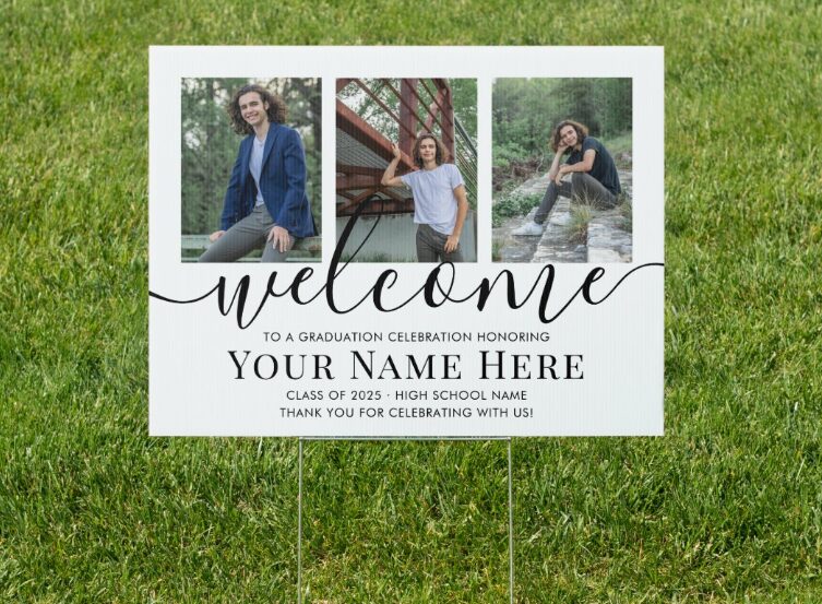 graduation party yard sign